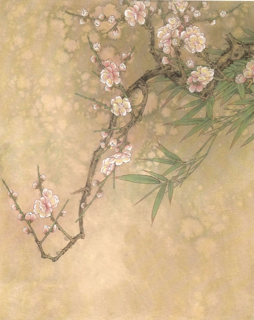 La fleur de prunier en peinture chinoise gongbi, étape 5