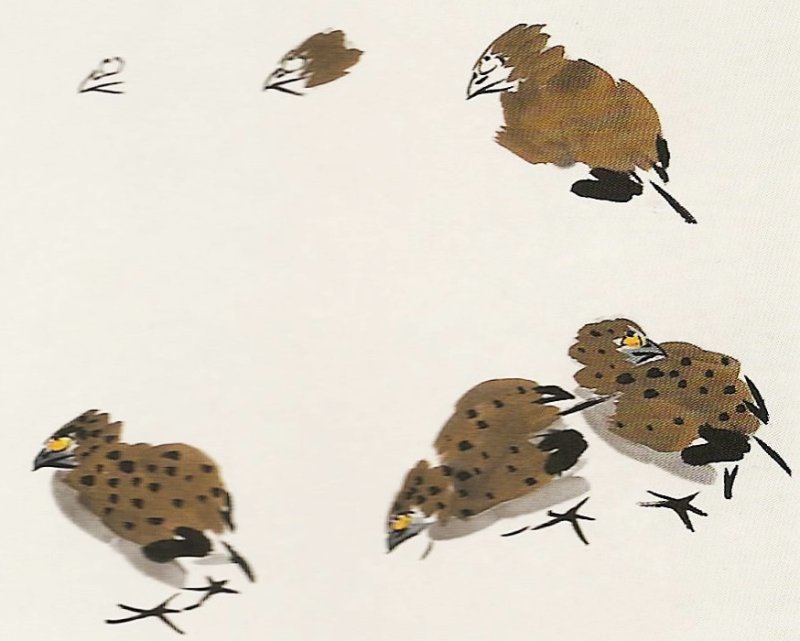 La caille en peinture chinoise xieyi