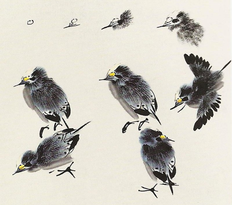 Le bulbul de Chine en peinture chinoise xieyi