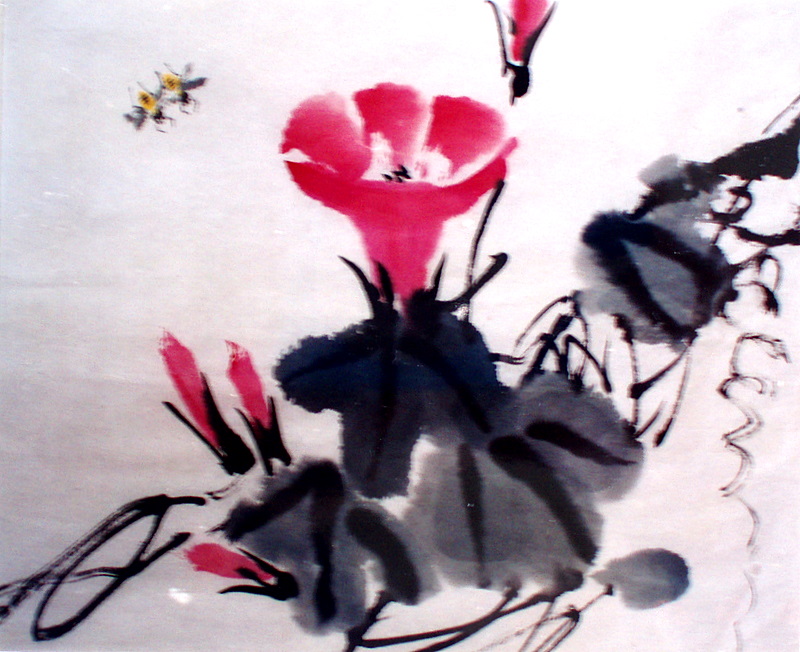 Peinture chinoise Xieyi narcisse