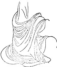 Technique du tracé en peinture chinoise baimiao : Gaogu yousi = soie flottante