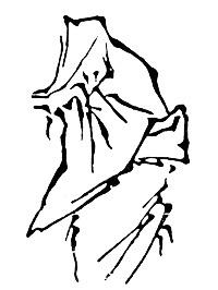 Technique du tracé en peinture chinoise baimiao : Juetou : trait cassé