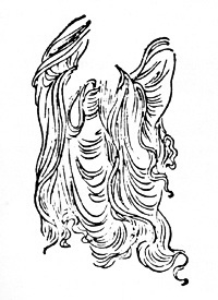 Technique du tracé en peinture chinoise baimiao : Xingyun liushui = mouvement des nuages et de l'eau