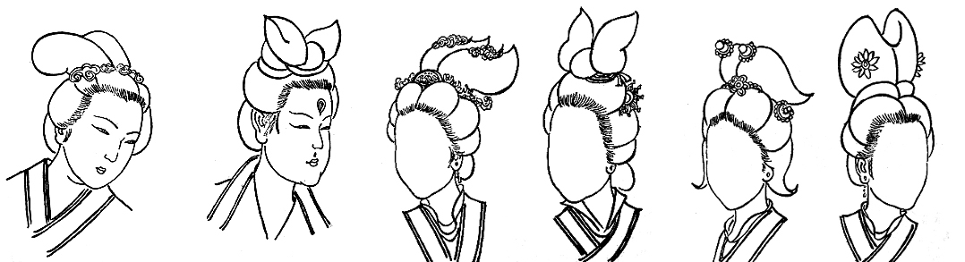 Peinture chinoise gongbi : Coiffure pour les femmes cultivées et talentueuses