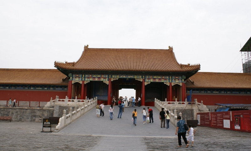 Beijing, Pékin, Porte de la Chasteté 贞度门 zhēn dù mén à l'ouest de l'esplanade