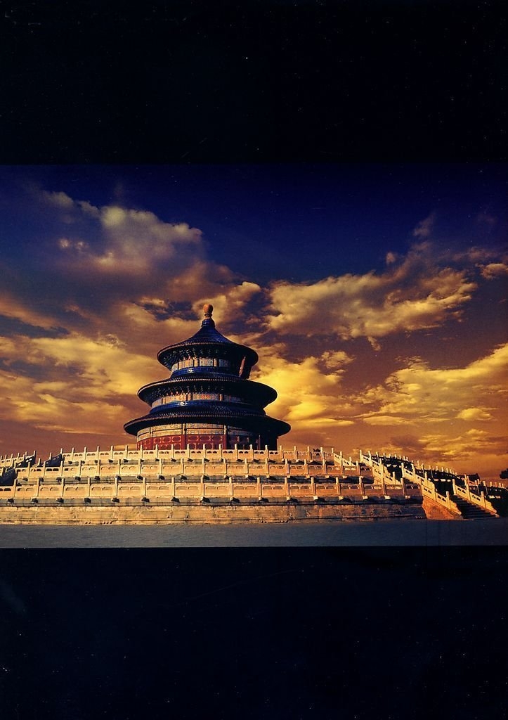 Le Temple du Ciel de Beijing au crépuscule