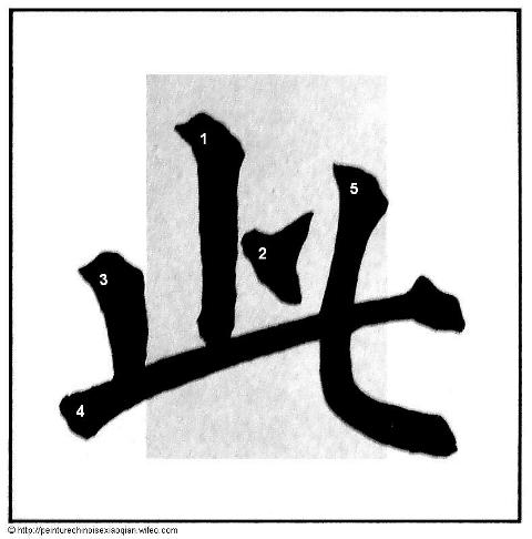 Calligraphie chinoise : les traits brisés