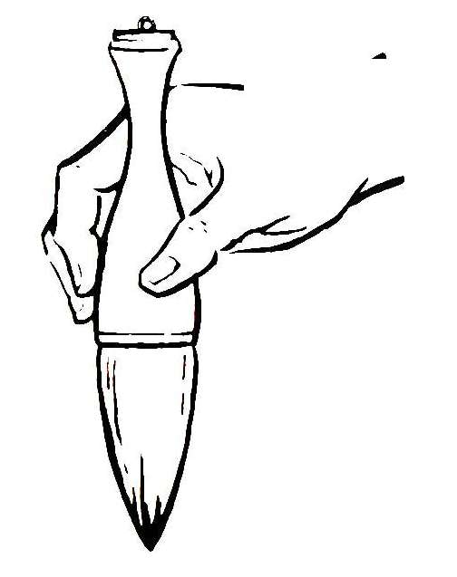 Maitien du pinceau en calligraphie chinoise