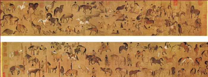 La peinture aux cent chevaux.