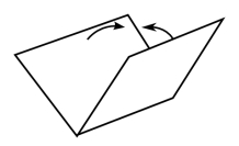 Pli vallée en 3D