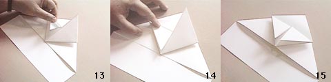 Paper glider origami airplane diagram: DC-3 model