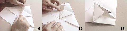 Paper glider origami airplane diagram: DC-3 model