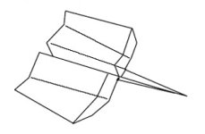 Origami airplane, Needle model