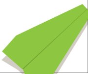 Origami airplane, Model No. 1