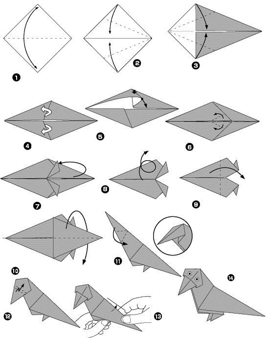 Origami de corbeau