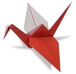 Yin-Yang crane origami - menu