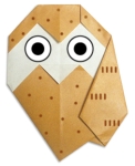 Owl origami - menu