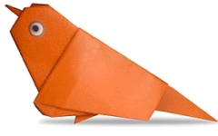 Sparrow origami - menu image