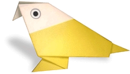 Parrot origami - menu