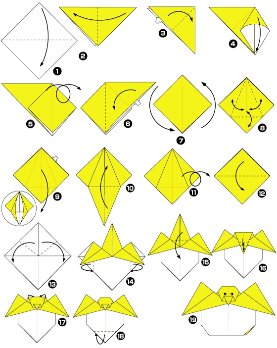 Origami de poussin