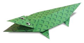 Origami de crocodile - menu