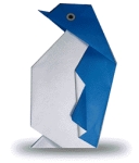 Origami de manchot - menu