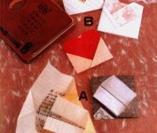 Origami d'enveloppe coeur