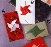 Origami d'enveloppe moulin