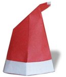 Christmas hat origami