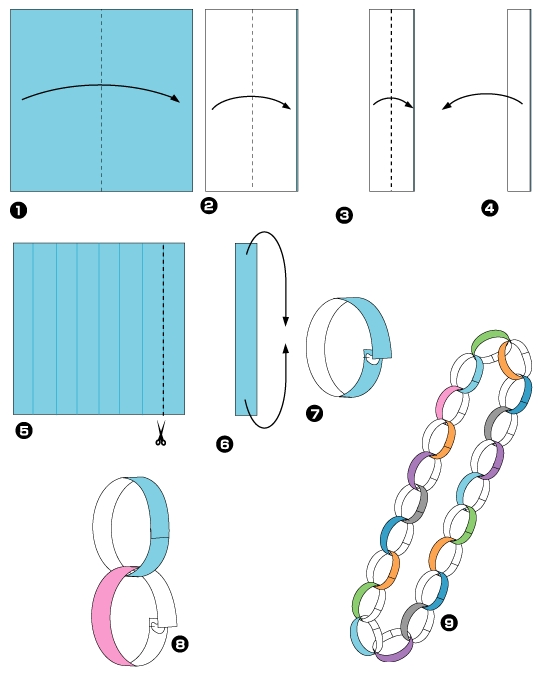 Origami de chaîne
