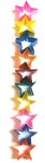 Star garland origami