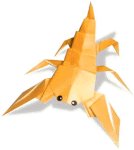 Origami de scorpion - menu