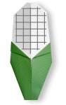 Origami d'épis de maïs - menu