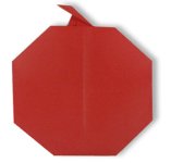 Origami de pomme - menu