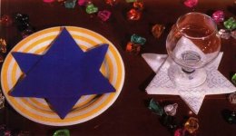 Pliage de serviette en forme d'étoile