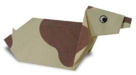 Origami de chien - menu