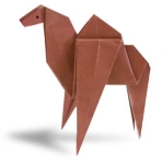 Origami de dromadaire - menu