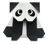 Origami de panda - menu