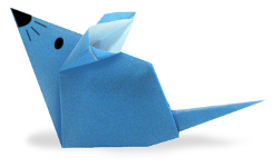 Origami de souris - menu