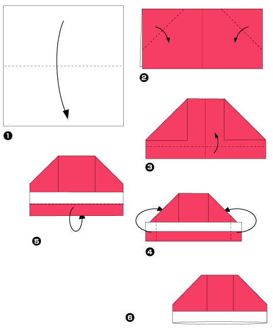 Origami de bonnet