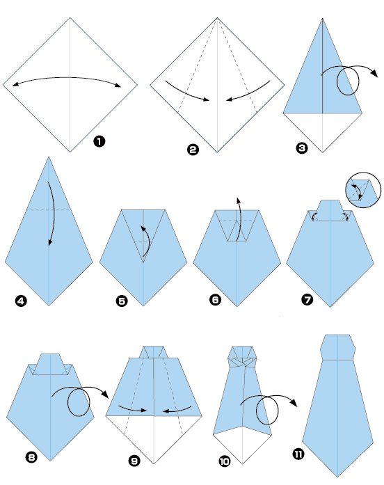 Origami de cravate