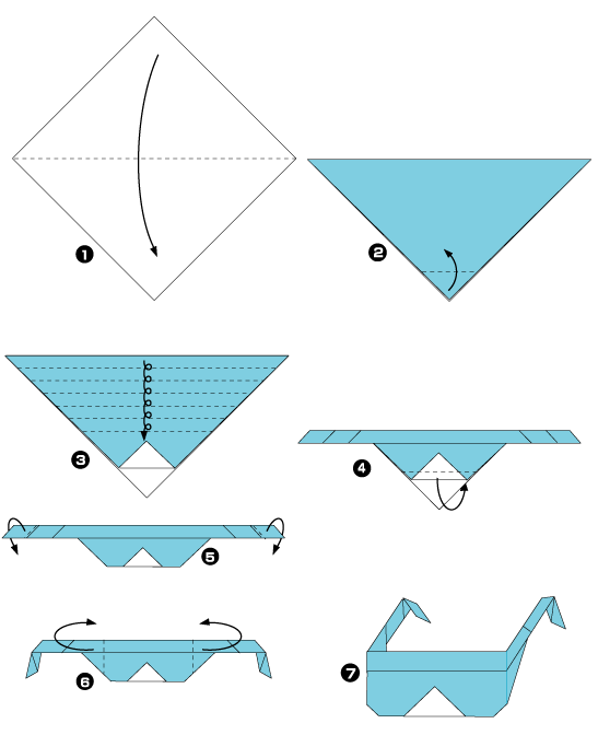 Origami de lunettes de soleil