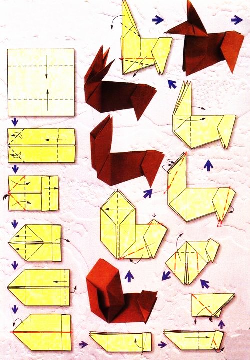 Origami du signe du zodiaque : le bélier, modèle 2
