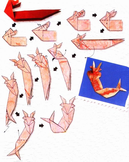 Origami du signe du zodiaque : le capricorne