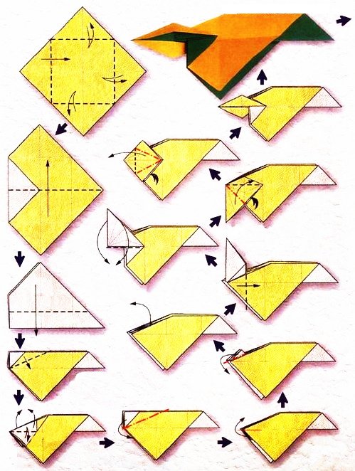 Origami of the zodiac sign: the archer Sagittarius