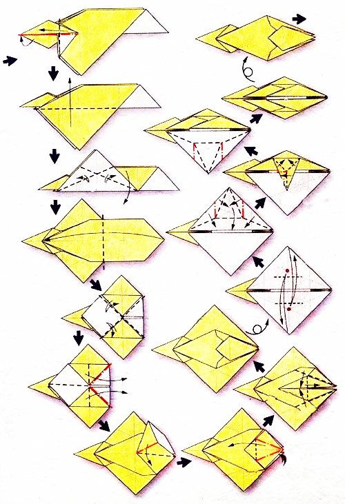 Origami of the zodiac sign: the archer Sagittarius