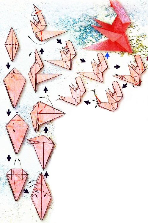 Origami of the zodiac sign: Virgo, model 1