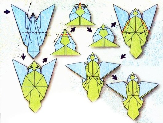 Origami of the zodiac sign: Virgo, model 2